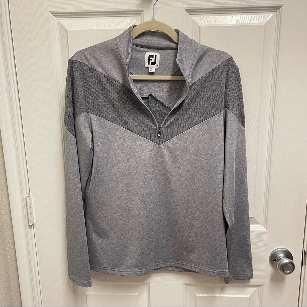 FootJoy Grey Quarter Zip Sweater